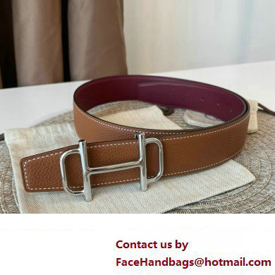 Hermes Royal belt buckle  &  Reversible leather strap 38 mm 01 2023